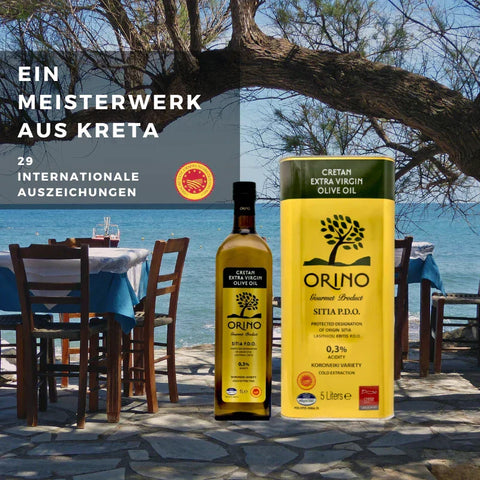 Entdecken Sie das preisgekrönte Orino Extra Native Olivenöl: Ein Meisterwerk aus Kreta