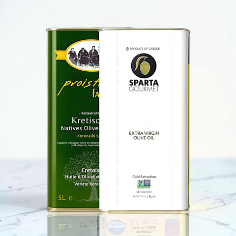 Griechisches Olivenöl Extra Nativ Bundle 2x5L – Kreta & Peloponnes | Proistakis Bros. & Sparta Gourmet