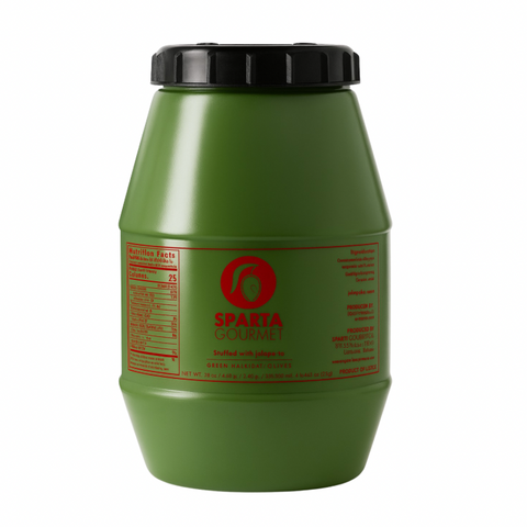 Grüne Oliven gefüllt mit Jalapeños 2 kg – Sparta Gourmet Premium Qualität aus Griechenland