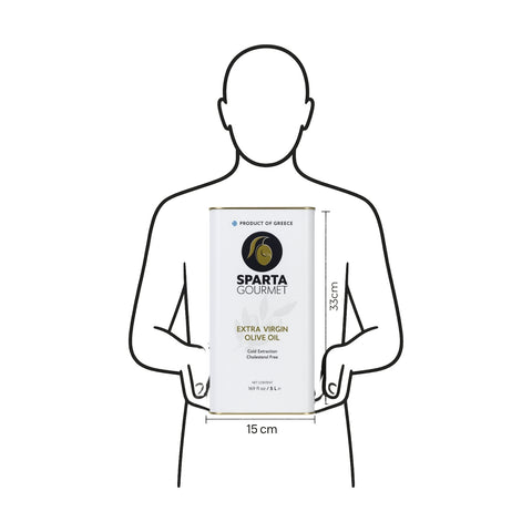 Griechisches Olivenöl Extra Nativ 5L – Sparta Gourmet, kaltgepresst aus Peloponnes