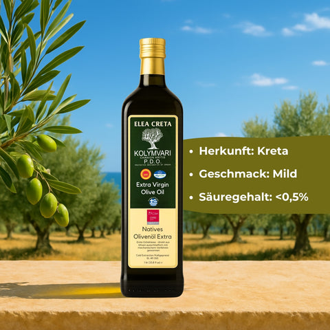 Olivenöl extra nativ aus Kreta 1,0l - Elea Creta