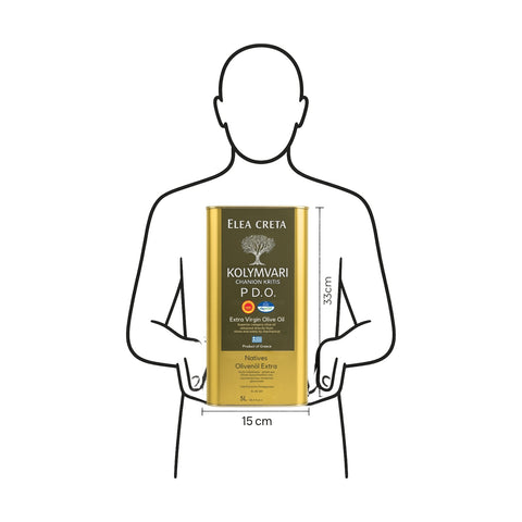 Extra natives Olivenöl aus Kolymvari Kreta im 5-Liter-Kanister von Elea Creta mit PDO-Zertifizierung