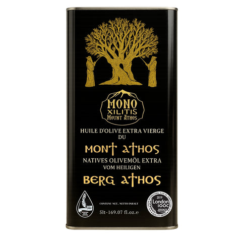 Extra natives Olivenöl vom Berg Athos im 5-Liter-Kanister