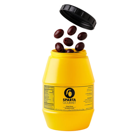 Kalamata Oliven ohne Stein 2 kg – Sparta Gourmet Premium Qualität aus Griechenland