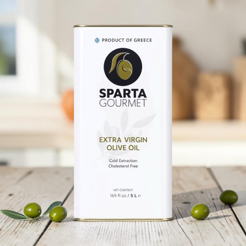 Griechisches Olivenöl Extra Nativ 5L – Sparta Gourmet, kaltgepresst aus Peloponnes