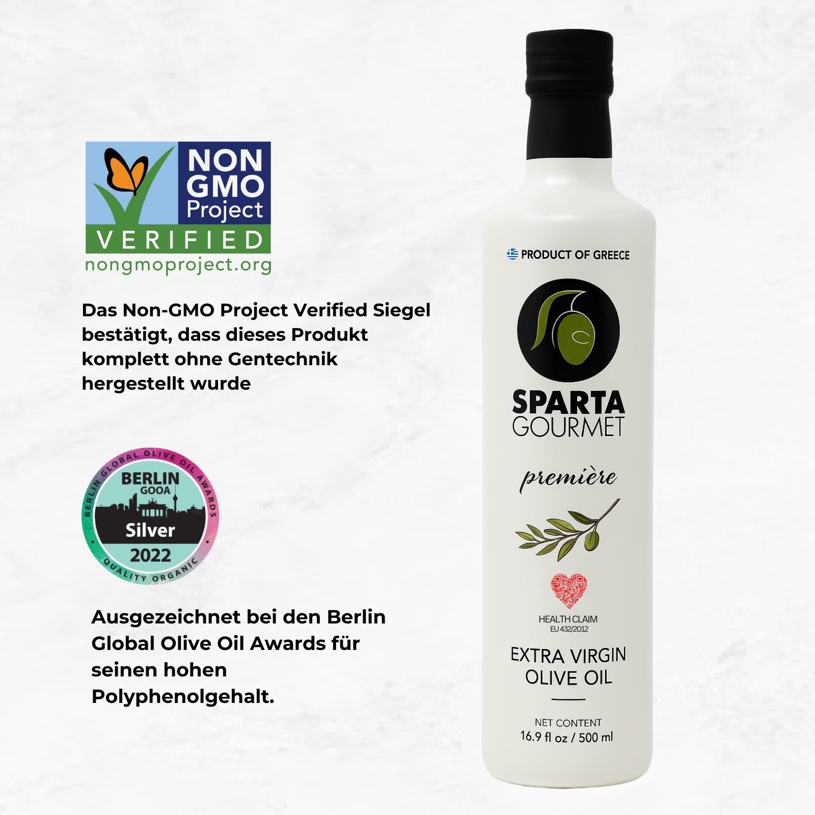 Extra Natives Olivenöl aus Griechenland 500ml – Sparta Gourmet Premiere