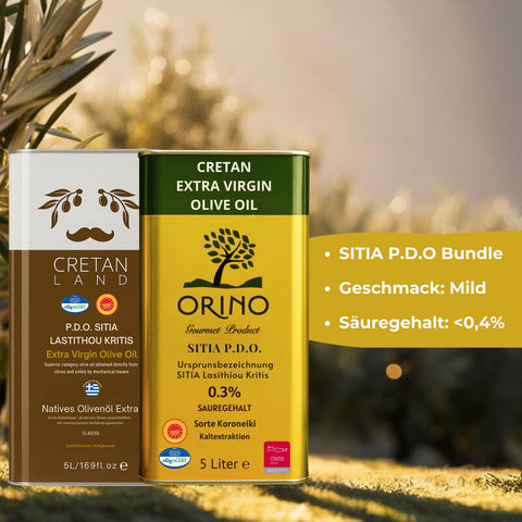 Kreta Sitia Bundle – 5L Orino Sitia P.D.O. + 5L Cretan Land Sitia P.D.O.
