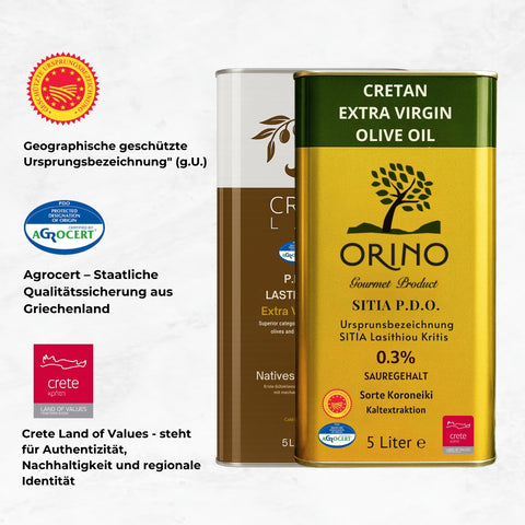 Kreta Sitia Bundle – 5L Orino Sitia P.D.O. + 5L Cretan Land Sitia P.D.O.