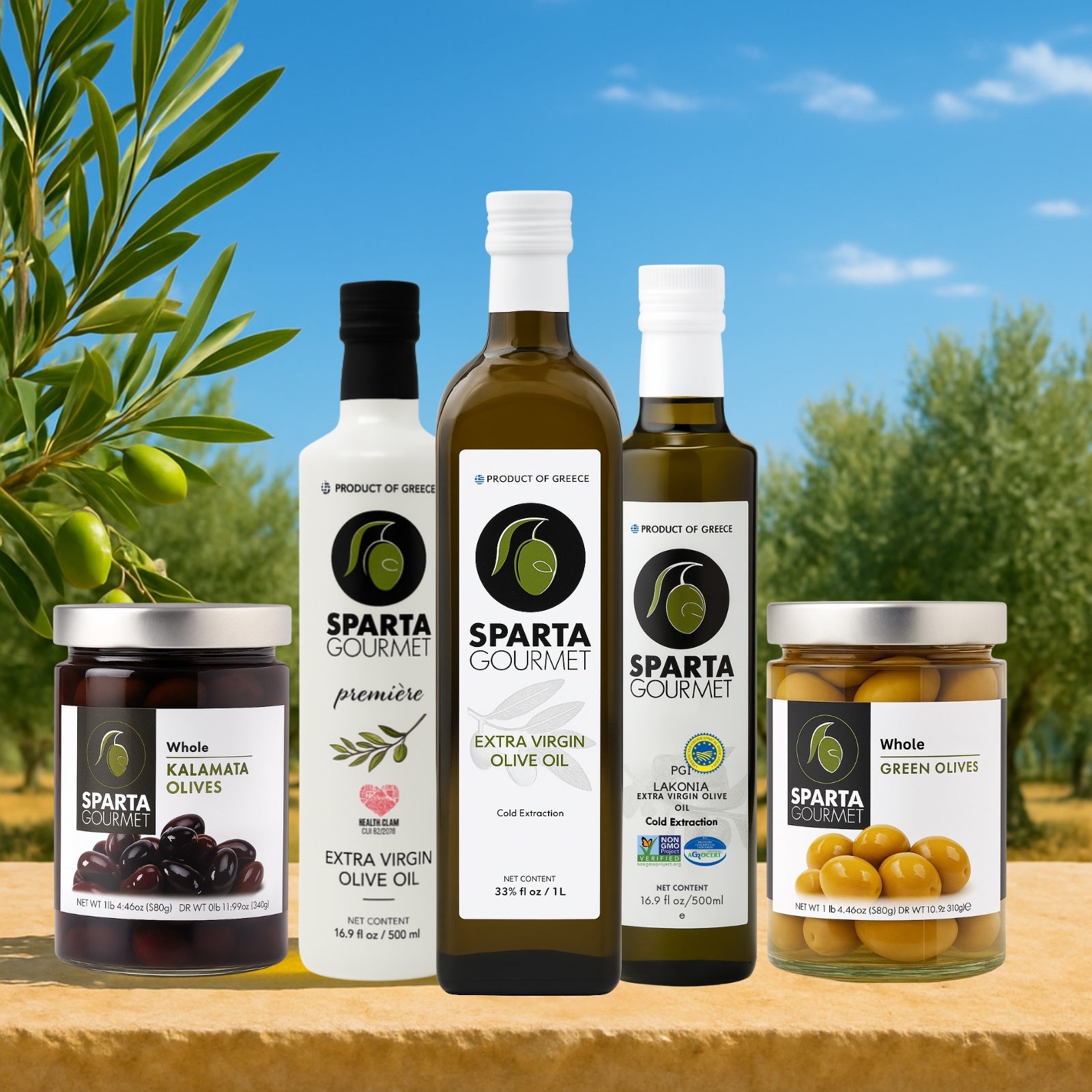 Kalamata Oliven mit Stein 2 kg – Sparta Gourmet Premium Qualität aus Griechenland