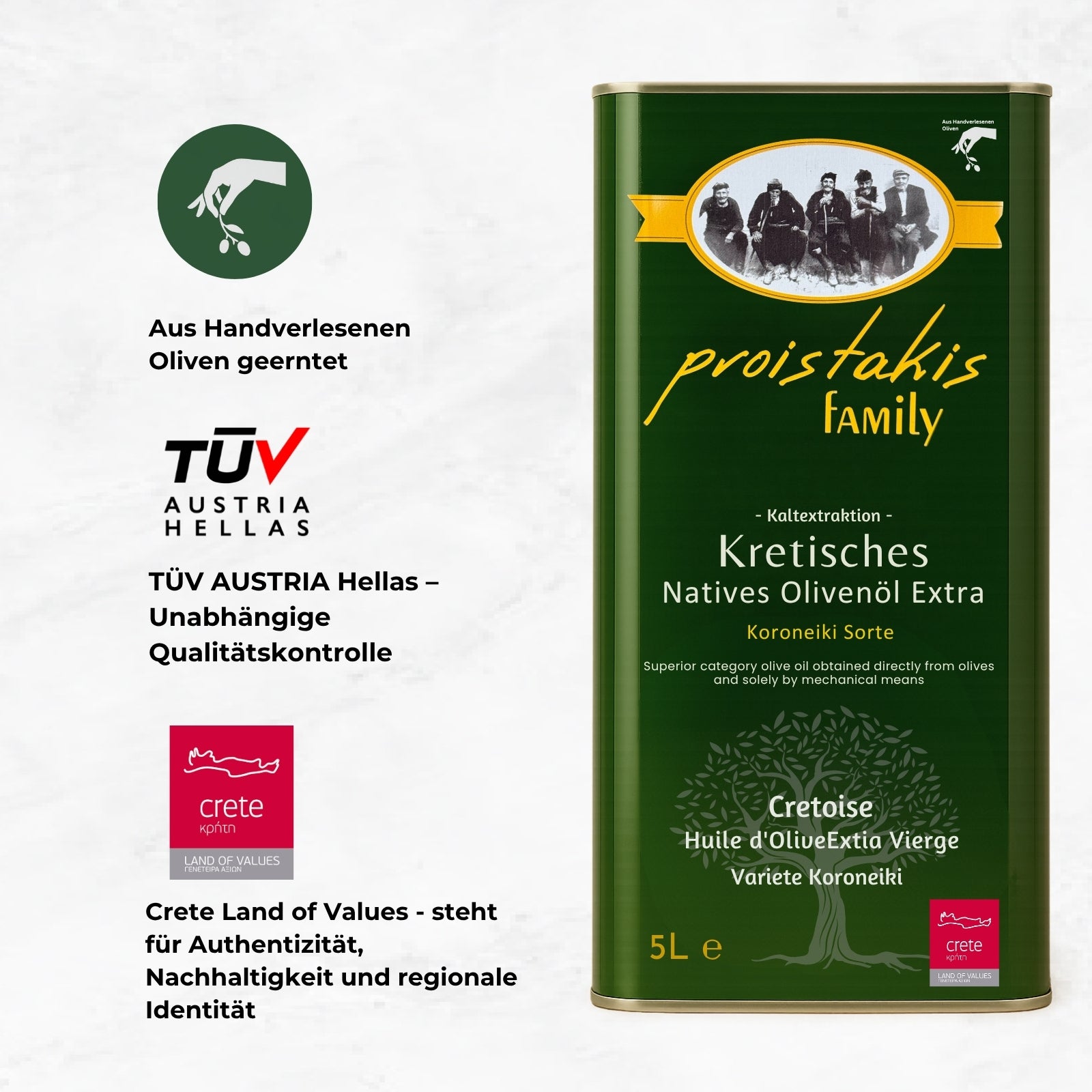 Olivenöl extra nativ aus Kreta 5l Proistakis Bros.