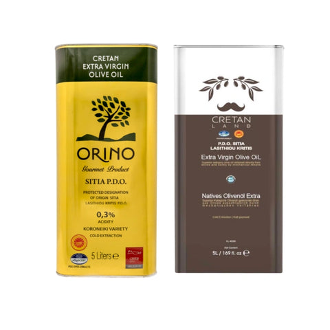 Kreta Sitia Bundle – 5L Orino Sitia P.D.O. + 5L Cretan Land Sitia P.D.O.
