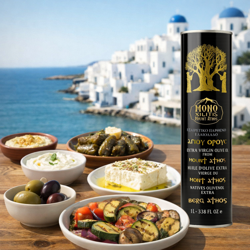 Extra Natives Olivenöl vom Berg Athos – 1L Dose